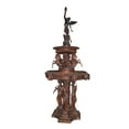 thumbnail image 1 of Nifao 11 Ft Tiered Pond55" x 55" x 135"H – Outdoor Bronze Fountain, Garden Water Feature, 55"L x 55"W x 135"H, 1 of 12