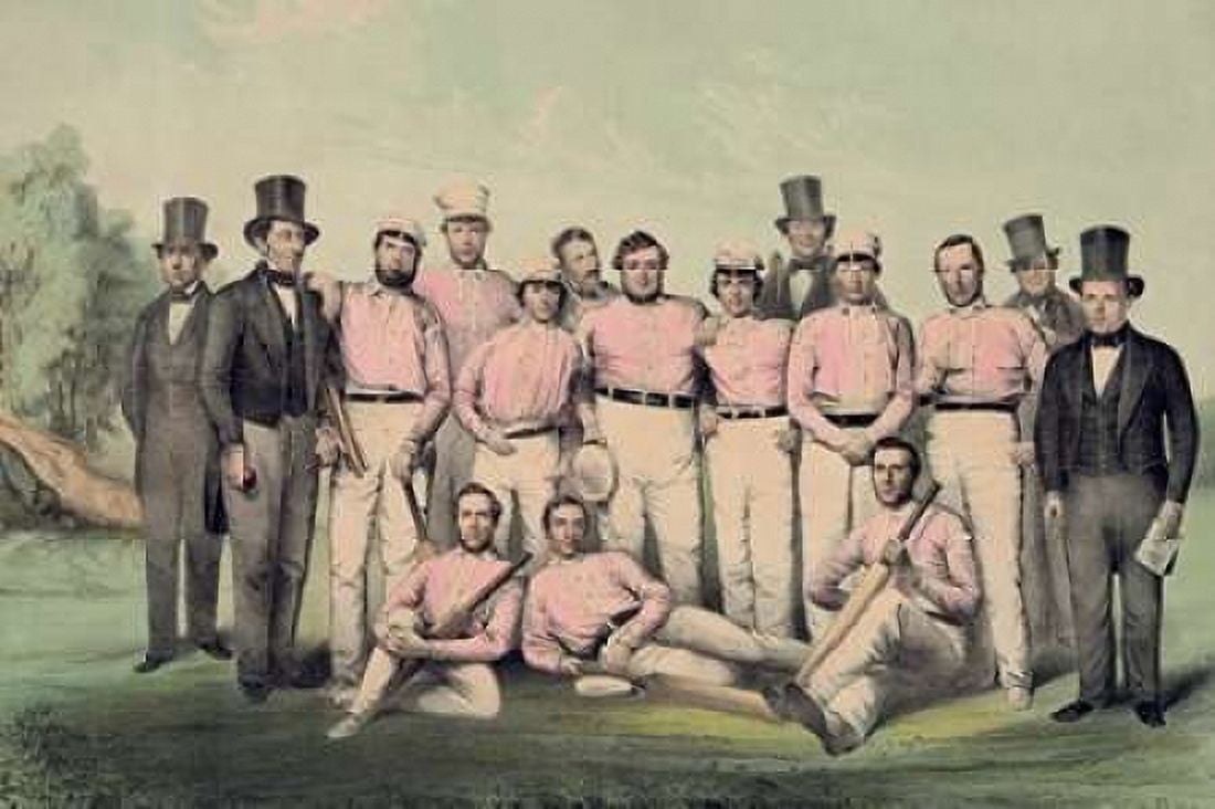 Eleven of New England Canvas Art - Vintage Sports (24 x 36)