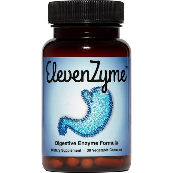 ElevenZyme - Natural Digestive Enzyme Supplement - Non-GMO, Vegan