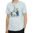 thumbnail image 1 of Elevenparis Mens Abstract Graphic T-Shirt, Blue, Small, 1 of 2