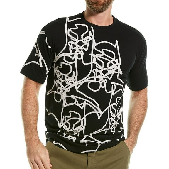Elevenparis Mens Batman Graphic T-Shirt, Black, Medium