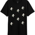 thumbnail image 1 of Elevenparis Mens Bear Throwing Graphic T-Shirt, Black, Small, 1 of 1