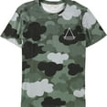 thumbnail image 1 of Elevenparis Mens Camo-Print Graphic T-Shirt, Green, XX-Large, 1 of 2