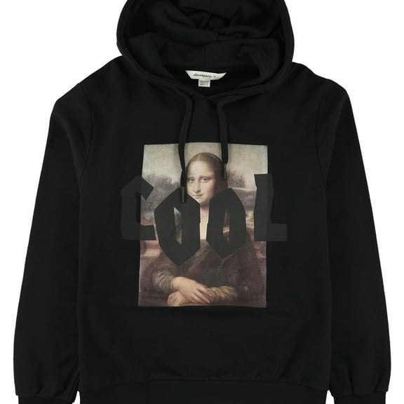 Elevenparis Mens Cool Hoodie Sweatshirt, Black, Medium