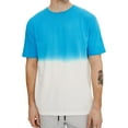 thumbnail image 1 of Elevenparis Mens Dip-Dye Graphic T-Shirt, Blue, X-Large, 1 of 1