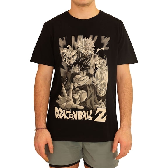 Elevenparis Mens Dragonball Z Graphic T-Shirt, Black, Medium