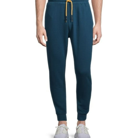 Elevenparis Mens Drawstring Casual Jogger Pants, Blue, Medium