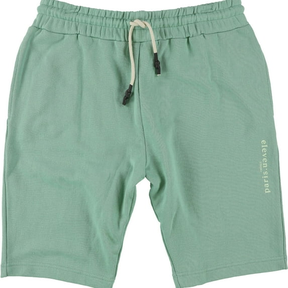 Elevenparis Mens Drawstring Jogger Casual Walking Shorts, Green, Large