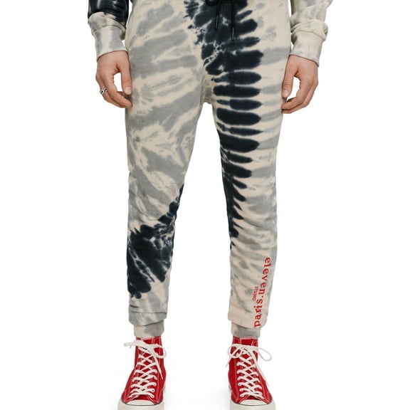 Elevenparis Mens Drawstring Waist Casual Jogger Pants, Multicoloured, Medium