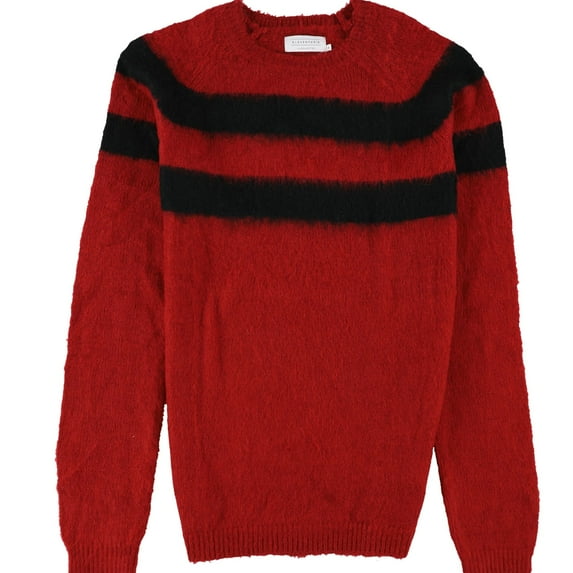 Elevenparis Mens Edriss LA Collection Pullover Sweater, Red, Large
