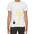 thumbnail image 1 of Elevenparis Mens Flower Art Graphic T-Shirt, White, Medium, 1 of 1
