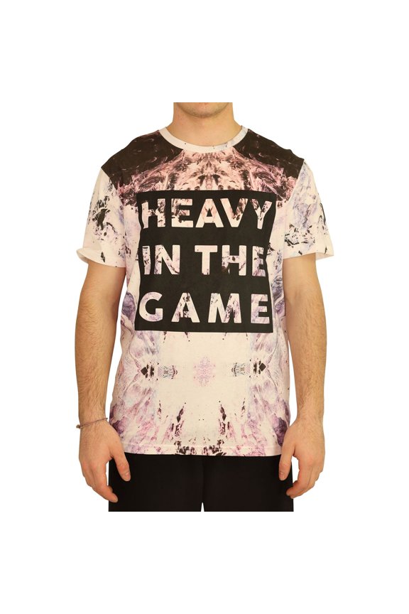 Elevenparis Mens Heavy In The Game Graphic T-Shirt, Multicoloured, X-Large