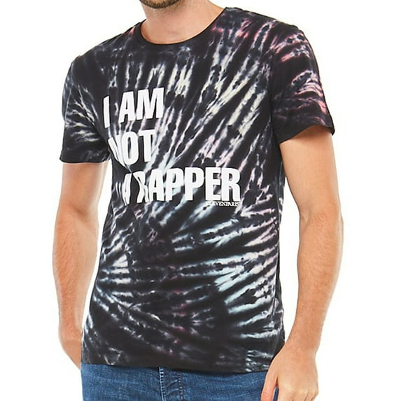 Elevenparis Mens I Am Not A Rapper Graphic T-Shirt, Black, Small