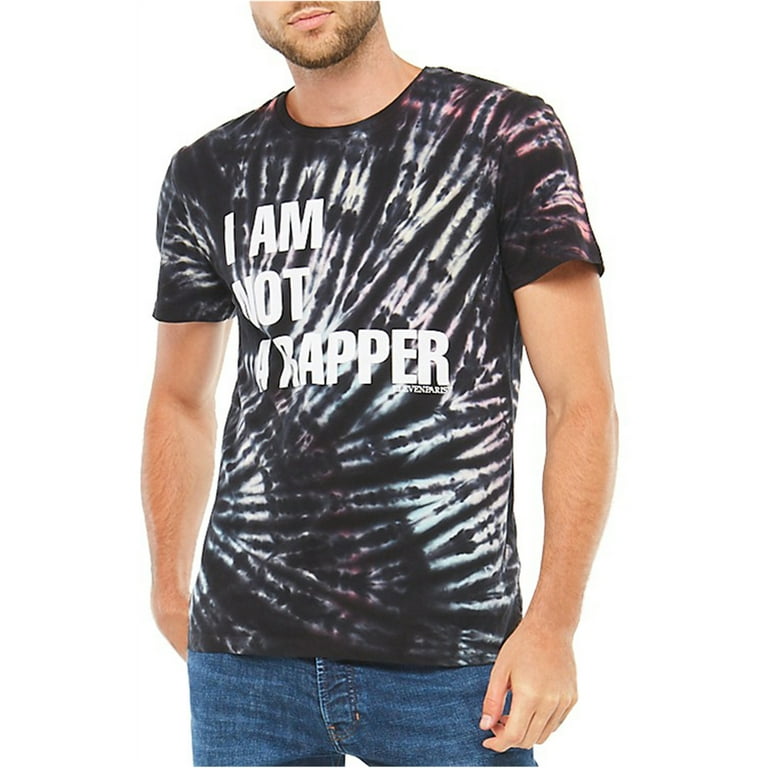 Elevenparis Mens I Am Not A Rapper Graphic T-Shirt, Black, XX