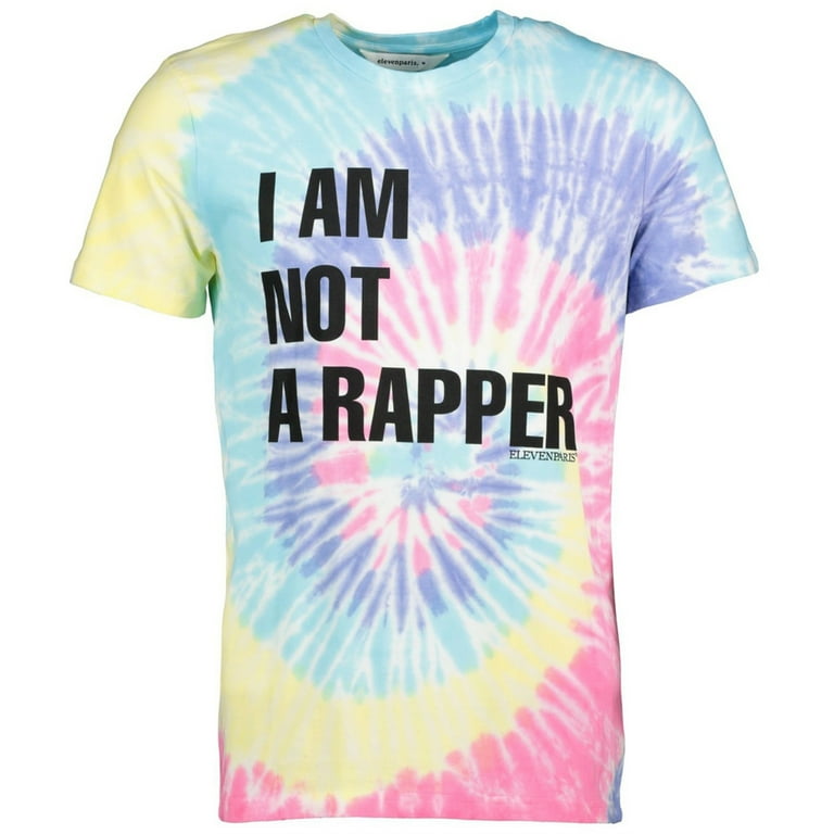 Elevenparis Mens I Am Not A Rapper Graphic T-Shirt, Multicoloured