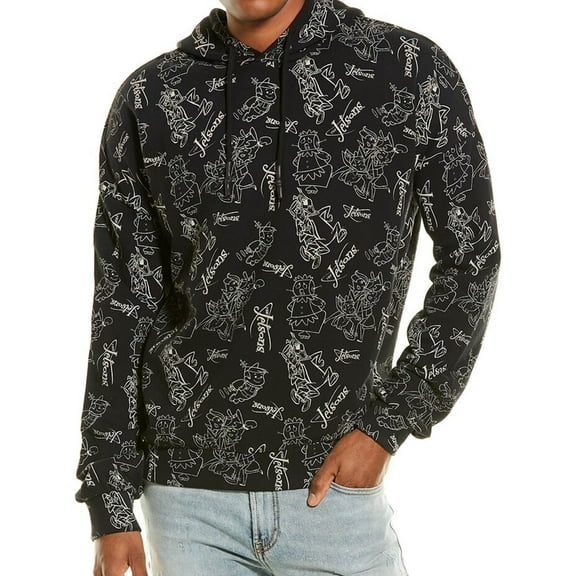 Elevenparis Mens Jetsons Hoodie Sweatshirt, Black, Small