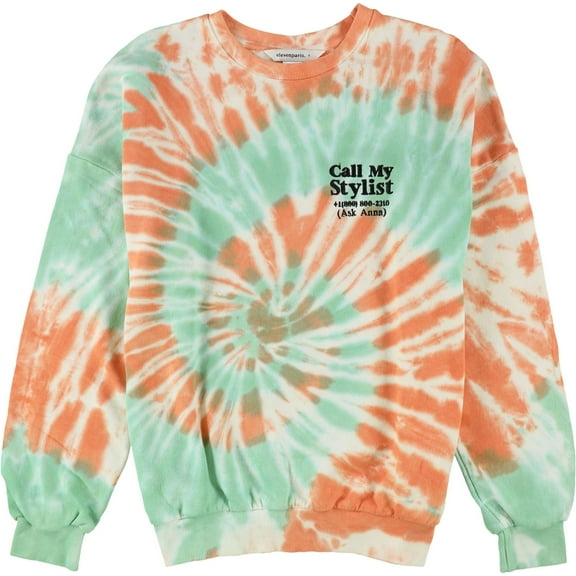 Elevenparis Mens Lanna Stylist Tie Dye Sweatshirt, Multicoloured, Large