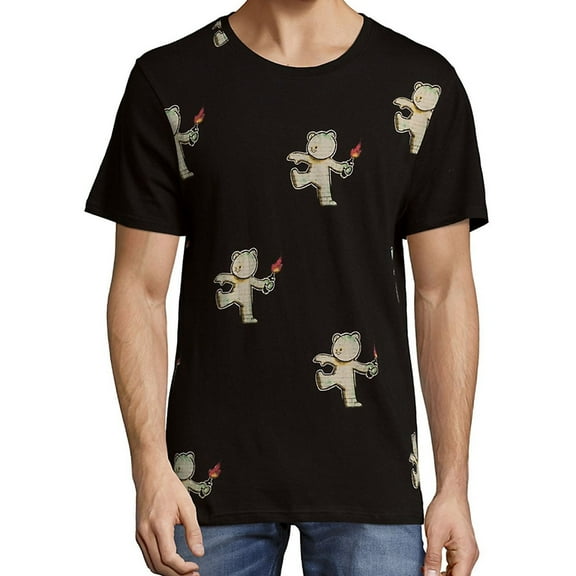 Elevenparis Mens Molitov Graphic T-Shirt, Black, Large