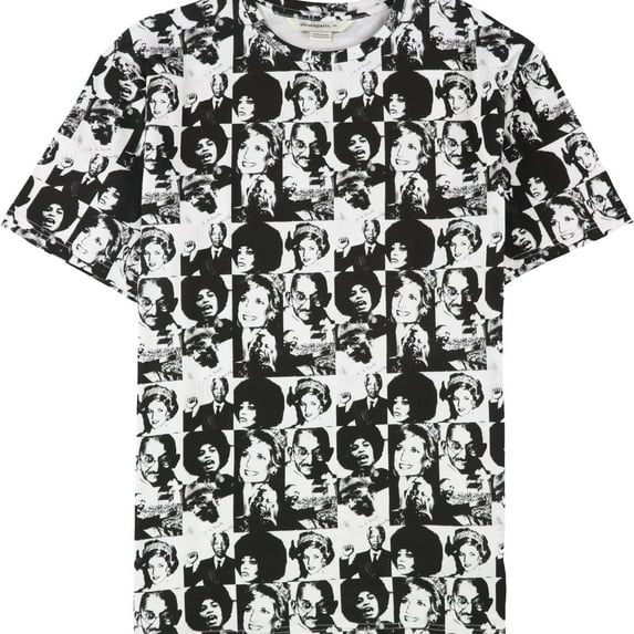 Elevenparis Mens Nalida Graphic T-Shirt, White, Medium