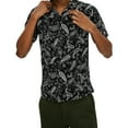 thumbnail image 1 of Elevenparis Mens Paisley Button Up Shirt, Black, Medium, 1 of 1