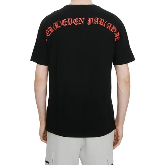 Elevenparis Mens Paradise Graphic T-Shirt, Black, Large