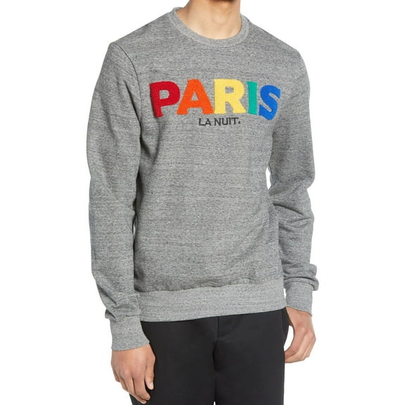 Elevenparis Mens Paris Boucle Sweatshirt, Grey, Small