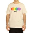 thumbnail image 1 of Elevenparis Mens Rainbow Smiley Graphic T-Shirt, White, Large, 1 of 1