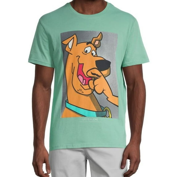 Elevenparis Mens Scooby Doo Graphic T-Shirt, Green, Large