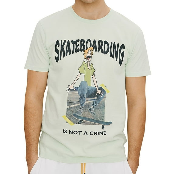 Elevenparis Mens Skateboarding Graphic T-Shirt, Green, Large