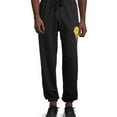 thumbnail image 1 of Elevenparis Mens Smiley Casual Jogger Pants, Black, Large, 1 of 1