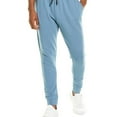 thumbnail image 1 of Elevenparis Mens Solid Drawstring Casual Jogger Pants, Blue, X-Large, 1 of 1