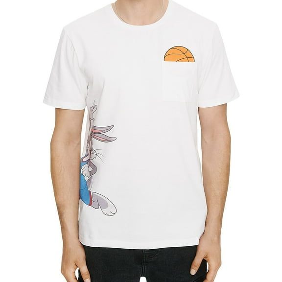 Elevenparis Mens Space Jam: A New Legacy Graphic T-Shirt, White, Small