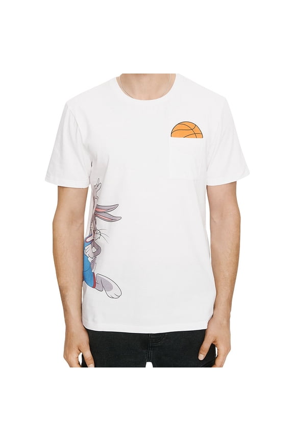 Elevenparis Mens Space Jam: A New Legacy Graphic T-Shirt, White, Small