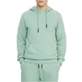 thumbnail image 1 of Elevenparis Mens Statement Hoodie Sweatshirt, Green, Large, 1 of 2