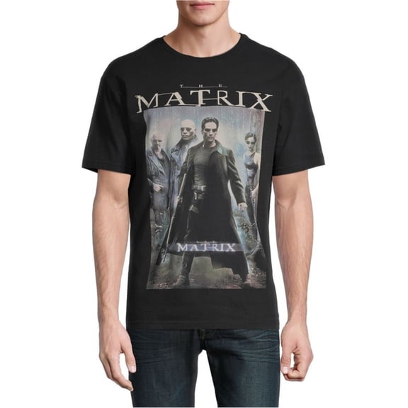 Elevenparis Mens The Matrix Graphic T-Shirt, Black, Large