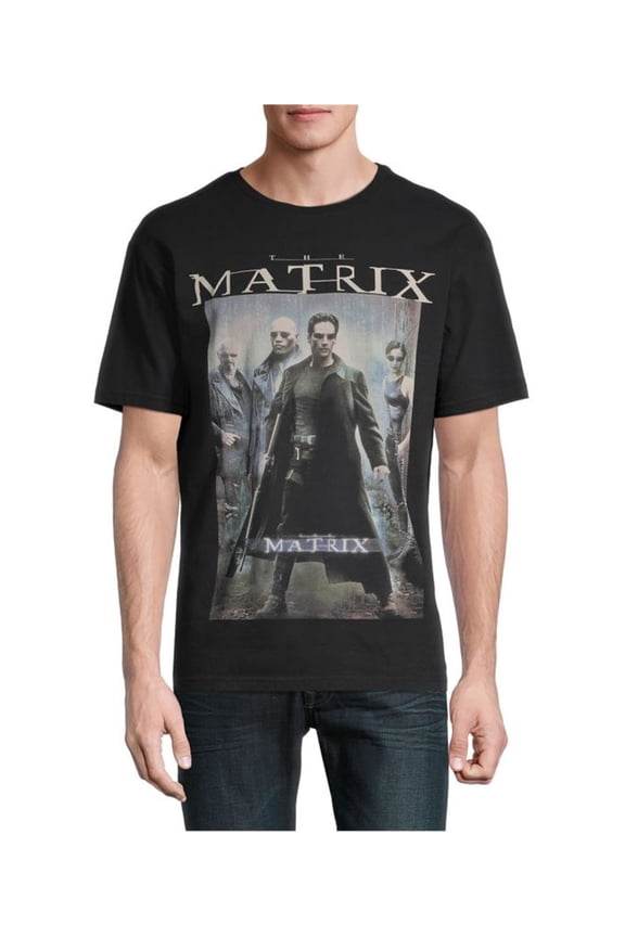 Elevenparis Mens The Matrix Graphic T-Shirt, Black, Large