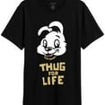 thumbnail image 1 of Elevenparis Mens Thug For Life Graphic T-Shirt, Black, Small, 1 of 1