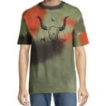 thumbnail image 1 of Elevenparis Mens Tie Dye Graphic T-Shirt, Green, Medium, 1 of 1