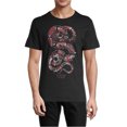 thumbnail image 1 of Elevenparis Mens Twisted Snake Graphic T-Shirt, Black, X-Large, 1 of 1