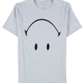 thumbnail image 1 of Elevenparis Mens Upside Down Smiley Graphic T-Shirt, Blue, Large, 1 of 1