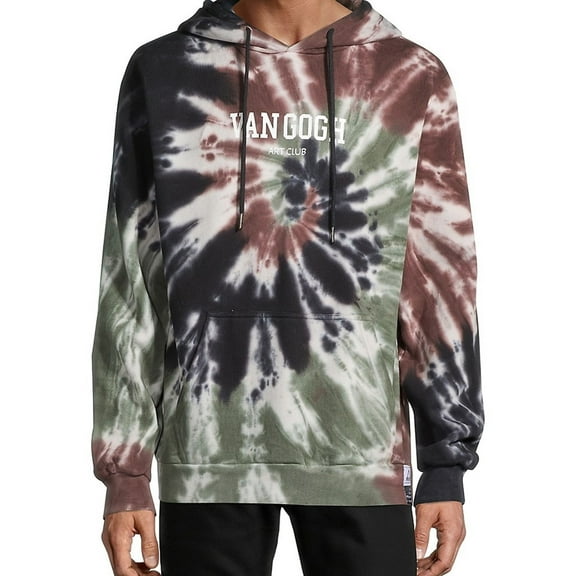 Elevenparis Mens Van Gogh Art Club Hoodie Sweatshirt, Multicoloured, Large