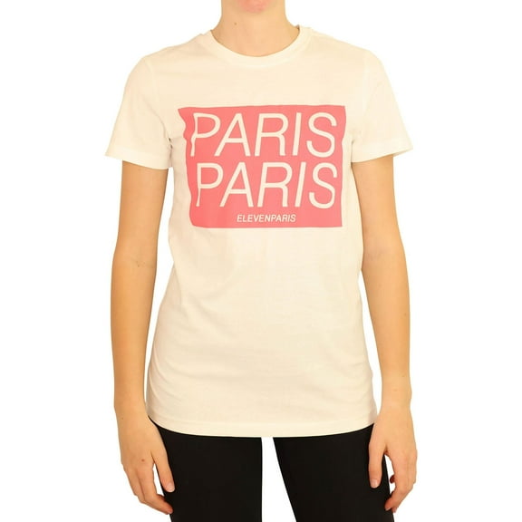 Elevenparis Womens Box Logo Graphic T-Shirt