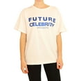 thumbnail image 1 of Elevenparis Womens Future Celebrity Graphic T-Shirt, White, Large, 1 of 1