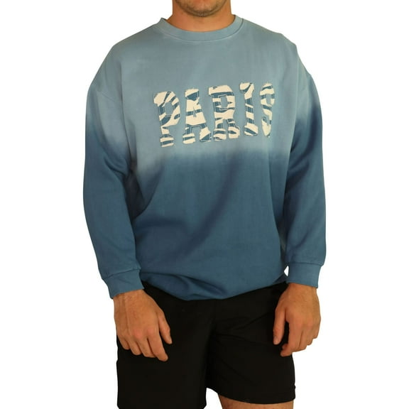 Elevenparis Womens Tunic Sweatshirt, Blue, Small