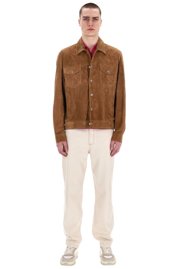 Artisanal Trucker Suede Jacket (Men's)