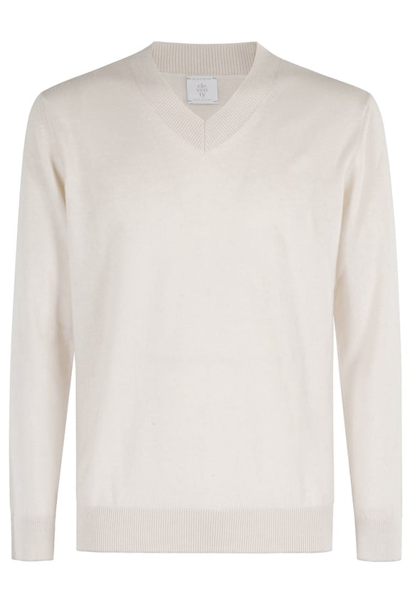Beige V-Neck Sweater Ml (Men's)