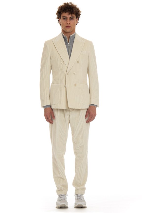 Double-Breasted Velvet Jacket Costa Roccia (Men's)