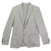 Eleventy Men's Light Grey Pique Blazer Sport Coats & - 44 US / 54 EU