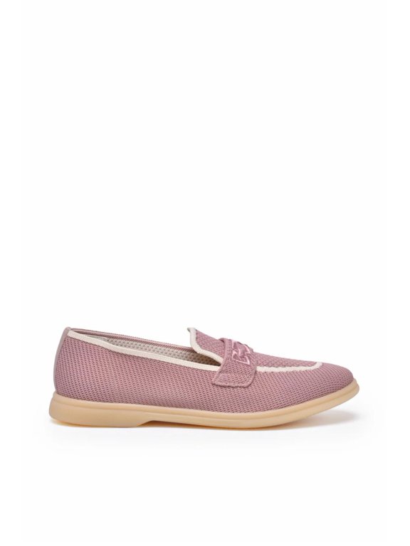 Pink Fabric Rubber Loafer Pink (Women's)