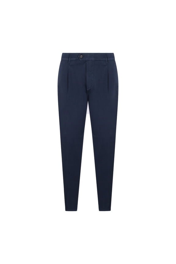 Straight Leg Tailored Trousers With Minimalist Design (Men's)